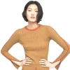 Top de punto marrón de Zara - Imagen 4