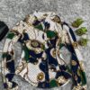 Camisa De Cuello V Estampado Geométrico De Cadena